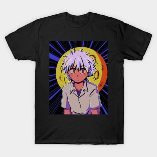 vaporwave aesthetic anime boy 90s retro vibe T-Shirt